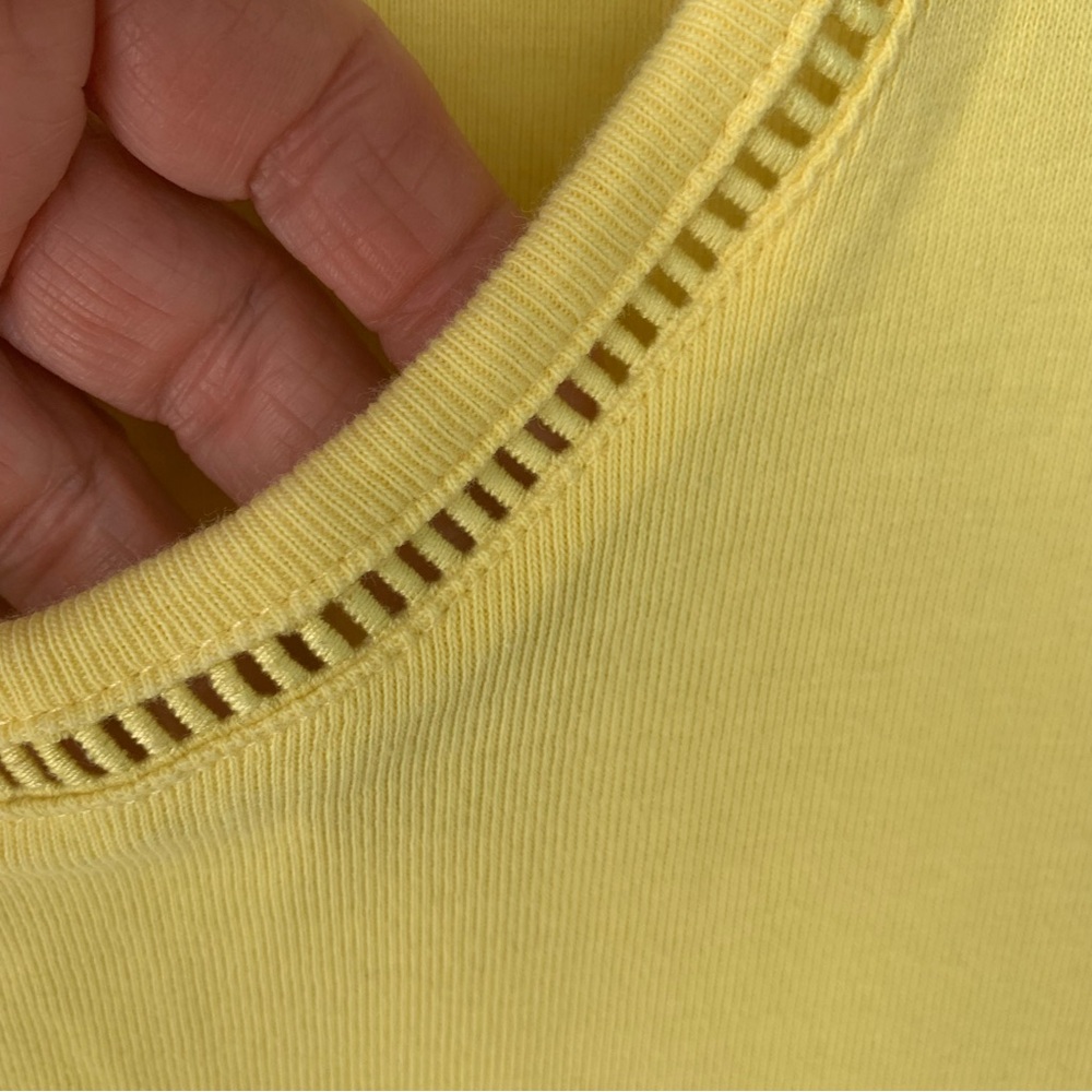 Rafaella Yellow Sleeveless Tank Top - Picture 4 of 6